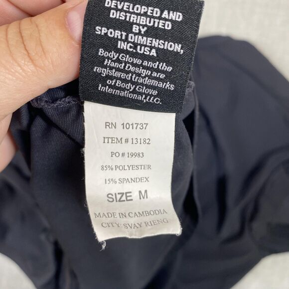 Body Glove Shirt Mens Medium Black Performance Stretch Quick Dry Surf Active Tee - Picture 10 of 11